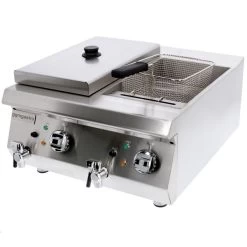 Doppelfritteuse - 600mm - 8+8 Liter - 9 KW - Mit Ablasshahn -Küchen Verkauf efk653 8 8 2 4a7c 1