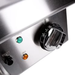 Doppelfritteuse - 600mm - 8+8 Liter - 9 KW - Mit Ablasshahn -Küchen Verkauf efk653 8 8 regler 1664 1