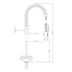Einloch Geschirrbrause Mit Mischbatterie 7000 -Küchen Verkauf gy7 abmessungen 3296