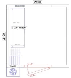 Aluminium Grundregal - 1315 X 1800 Mm -Küchen Verkauf kf2121 2 ll184 4 rl134p 8e6e