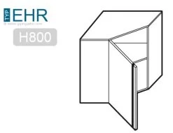 Edelstahl Eck - Wandhängeschrank - 700x400mm - Mit Flügeltür - Höhe: 800mm -Küchen Verkauf zeichnung ehr78 6bc5